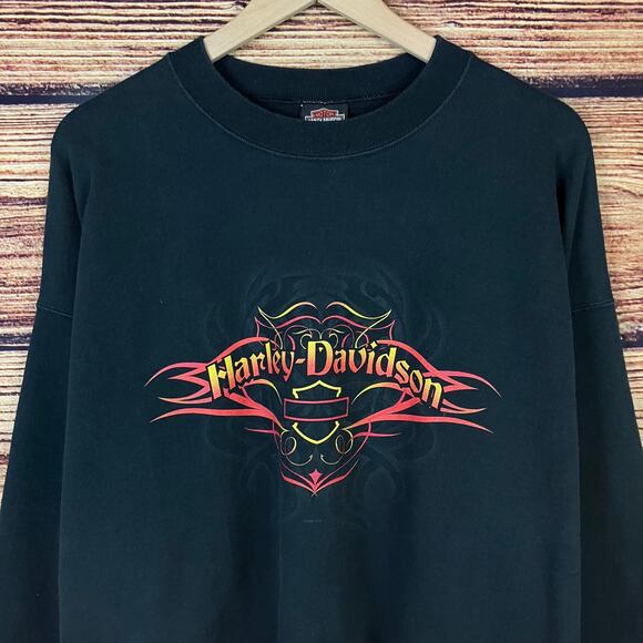 Vintage 2004 Harley Davidson Motorcycles St. Joseph, MO Crewneck - Picture 6 of 7